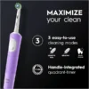 Zijaanzicht Oral-B Vitality PRO Purple Elektrische Tandenborstel Protect Clean