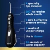 Details Waterpik WP-562 Advanced Waterflosser Draadloos Black