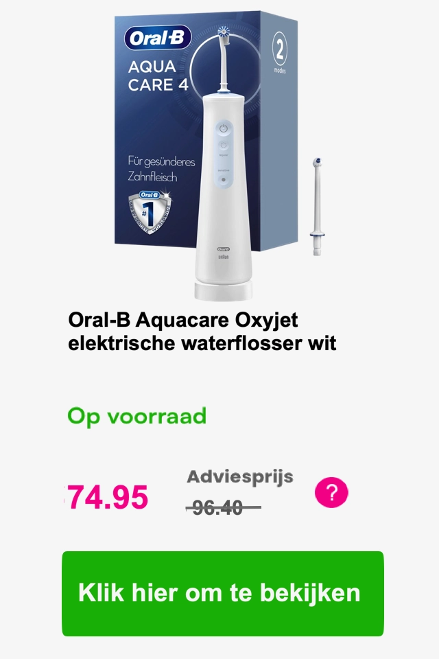 Oral-B Aqua Care 4 aanbieding